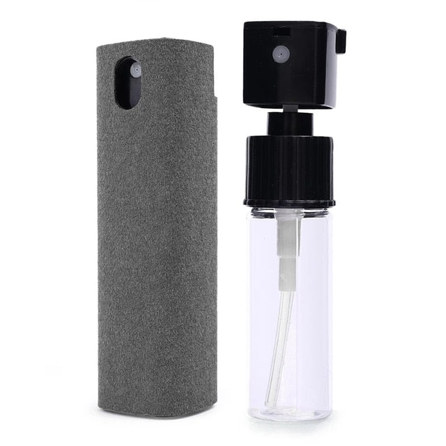 Bildschirmreiniger Spray und Tuch - Anti-Fingerabdruck Reinigungsset für Smartphones und Tablets