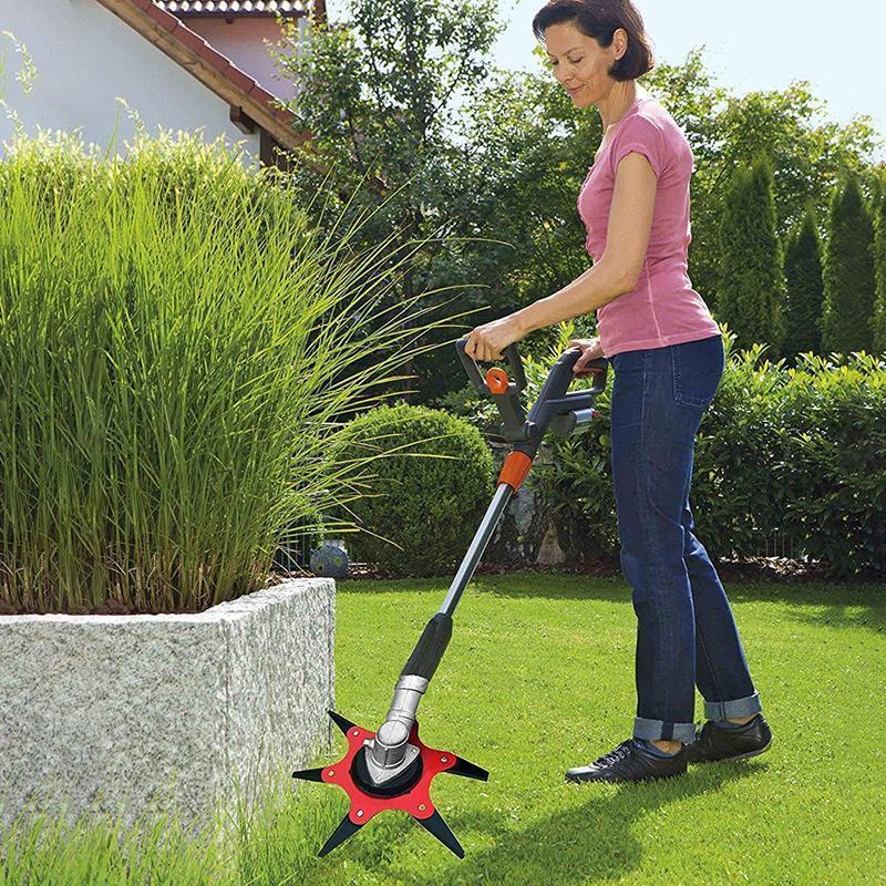 6-Klingen Freischneiderkopf - Robustes Unkrautschneidmesser für Rasentrimmer, ideal für Gartenarbeiten