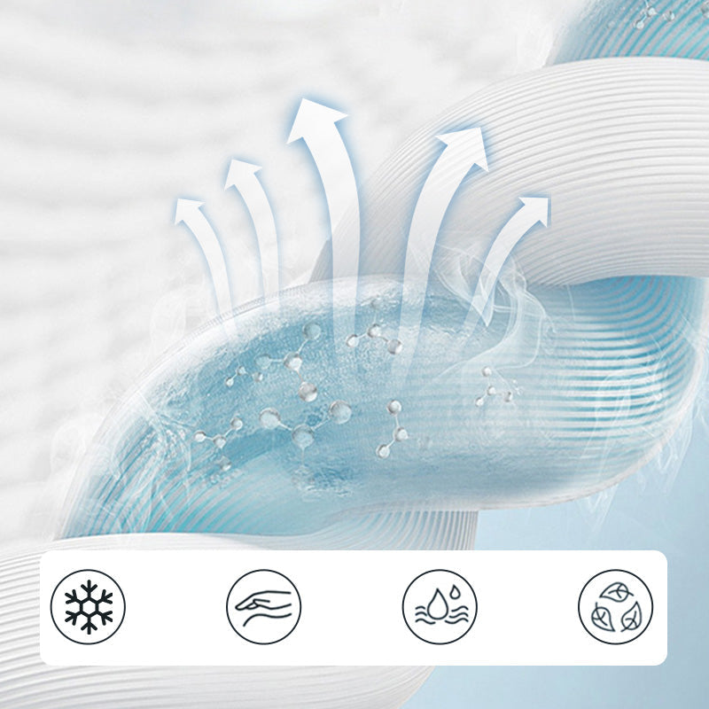 ChillBreeze Ice Silk Sommer Bettdecke - Kühles Schlafgefühl, Seidenfüllung, Pflegeleicht