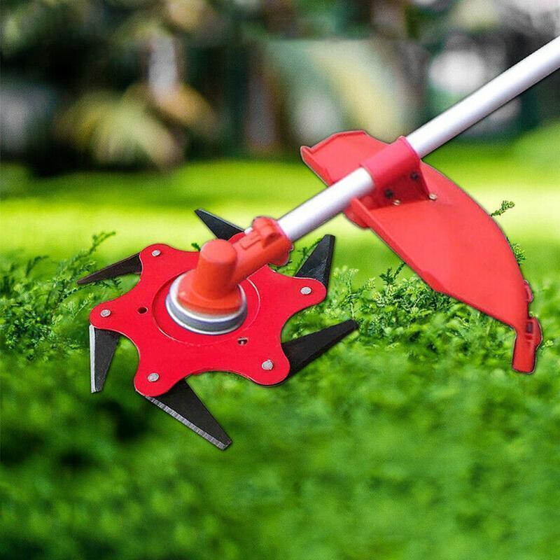 6-Klingen Freischneiderkopf - Robustes Unkrautschneidmesser für Rasentrimmer, ideal für Gartenarbeiten