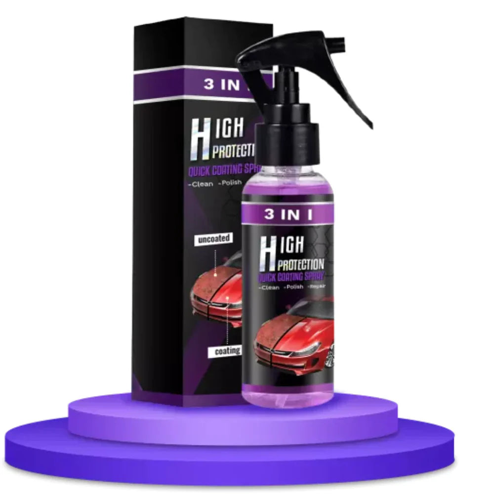 3-in-1 Hochleistung Lackschutz-Spray - Autolack Reinigung, Politur & Beschichtung