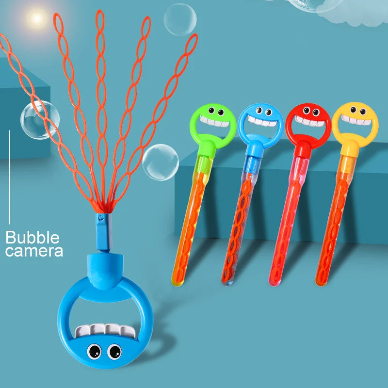 BubbleJoy Seifenblasenstab für Kinder - ideales Spielzeug für Outdoor-Partys und Familienfeiern