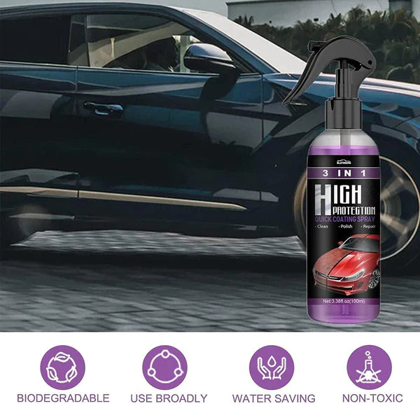 3-in-1 Hochleistung Lackschutz-Spray - Autolack Reinigung, Politur & Beschichtung