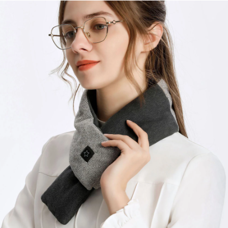 Heizschal aus Fleece - Wärmender USB-Betriebener Schal für kalte Wintertage