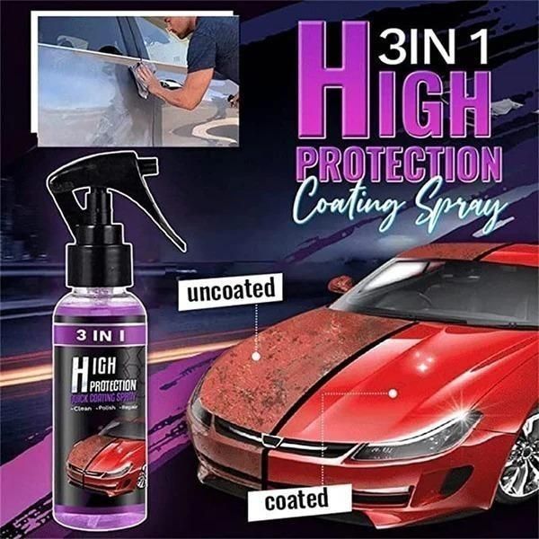 3-in-1 Hochleistung Lackschutz-Spray - Autolack Reinigung, Politur & Beschichtung