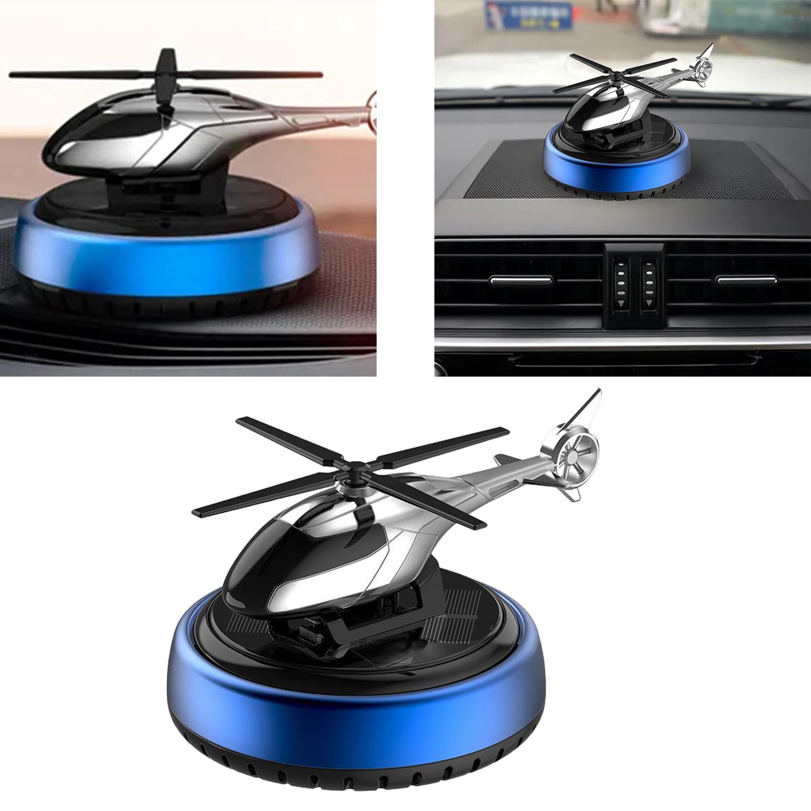 SolarFresh - Solarbetriebener Helikopter-Auto-Lufterfrischer, Hubschrauber-Propeller-Design, Geruchsneutralisierung, Einfach zu installieren, Lang anhaltender Duft