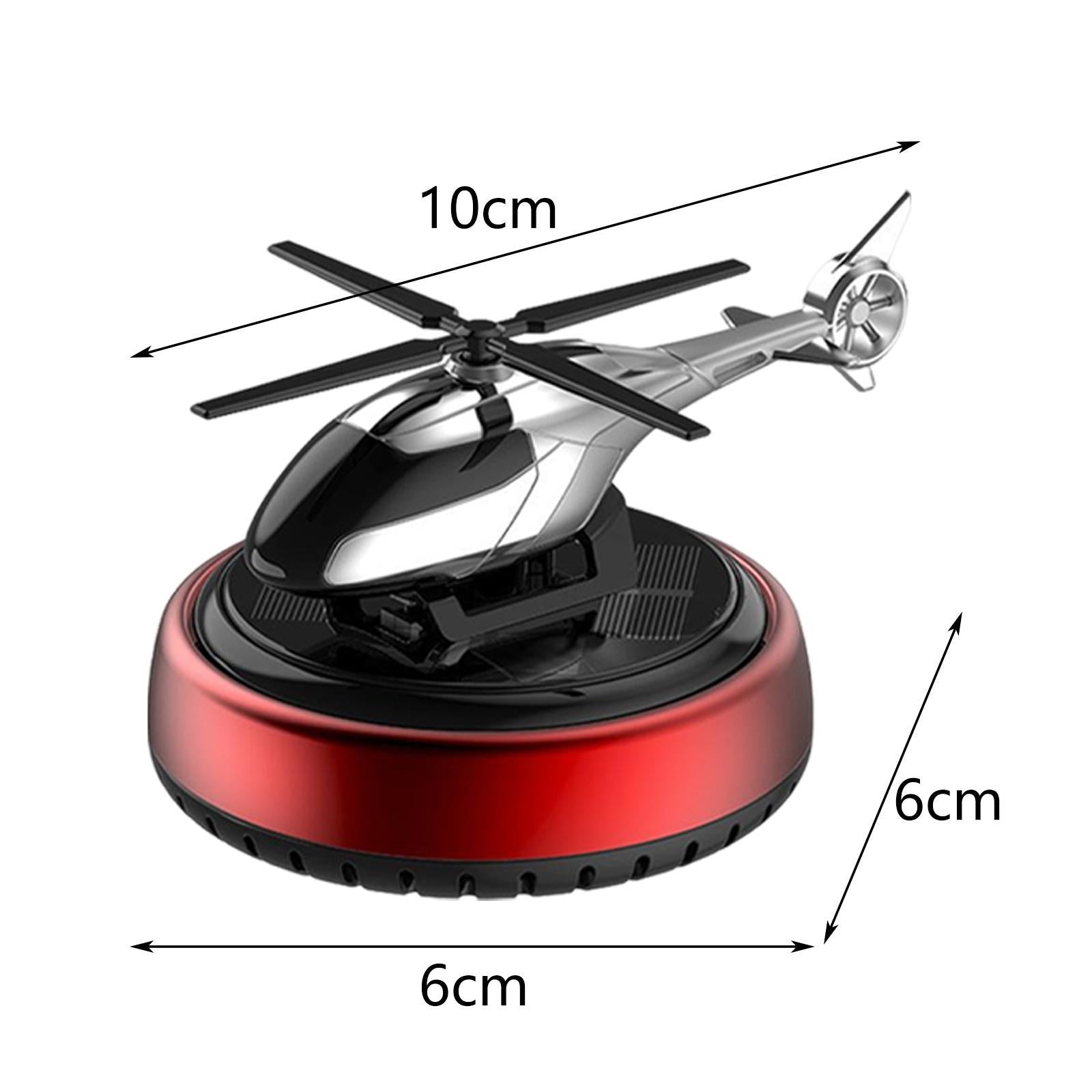 SolarFresh - Solarbetriebener Helikopter-Auto-Lufterfrischer, Hubschrauber-Propeller-Design, Geruchsneutralisierung, Einfach zu installieren, Lang anhaltender Duft