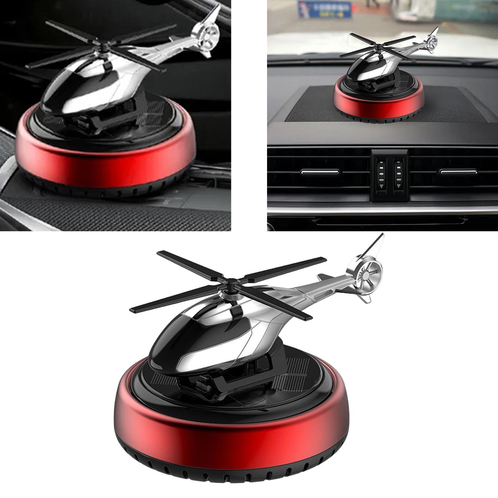 SolarFresh - Solarbetriebener Helikopter-Auto-Lufterfrischer, Hubschrauber-Propeller-Design, Geruchsneutralisierung, Einfach zu installieren, Lang anhaltender Duft