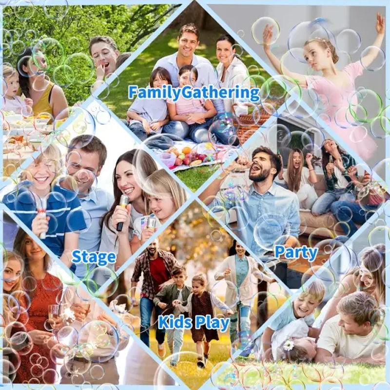 BubbleJoy Seifenblasenstab für Kinder - ideales Spielzeug für Outdoor-Partys und Familienfeiern