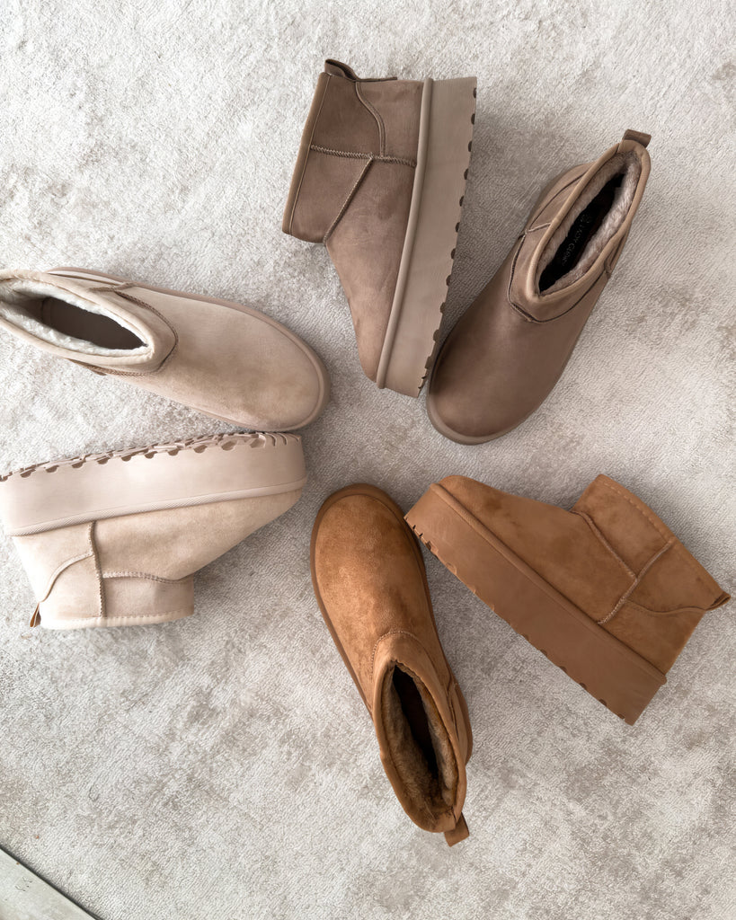 CozyWool Herbststiefel - warme gefütterte Damenstiefel für kalte Tage