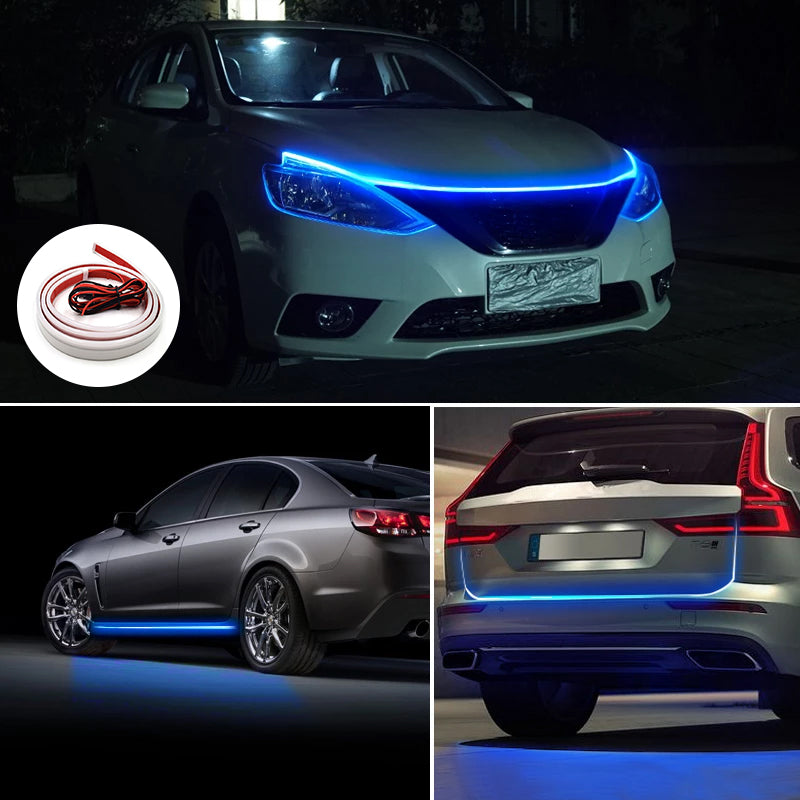 LuxeGlow Autolampen - Wasserdichte LED-Streifen für Stilvolles Licht und Einfache Installation in Allen 12-V-Fahrzeugen