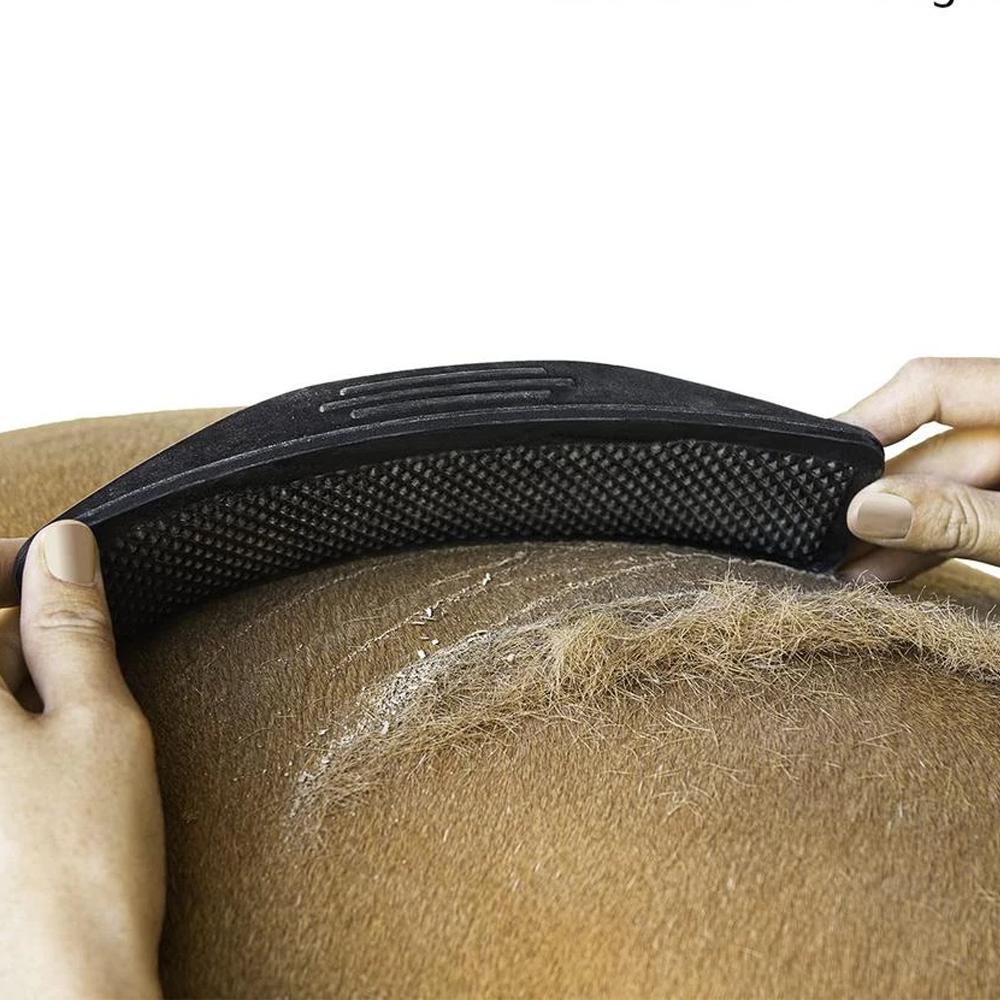 6-in-1 Pferdebürste für Fellpflege und Massage - Effektive Haarentfernung - Entspannende Massagefunktion - Ideal für Pferdepflege