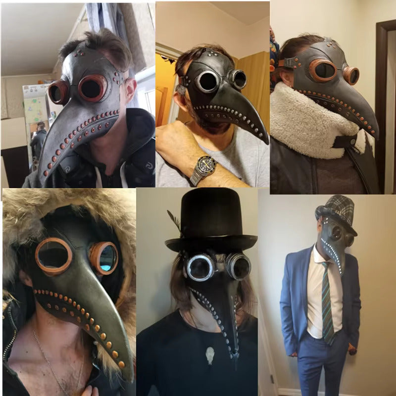 Seuchenarzt Maske - Realistische Halloween-Maske mit Bequemer Passform und Atmungsaktivem Design für Gruselige Verkleidungen