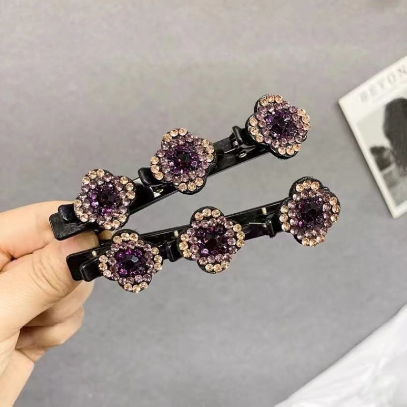 CrystalBraid Haarschmuck - Glamouröse Haarspangen mit funkelnden Kristallen für stilvolle Frisuren