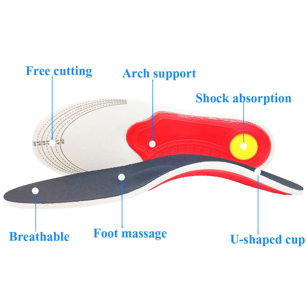 Orthopädische ComfortStep Einlagen - Fußgewölbeunterstützung, Antibakterieller Schutz, Perfekt für Alltag und Sport