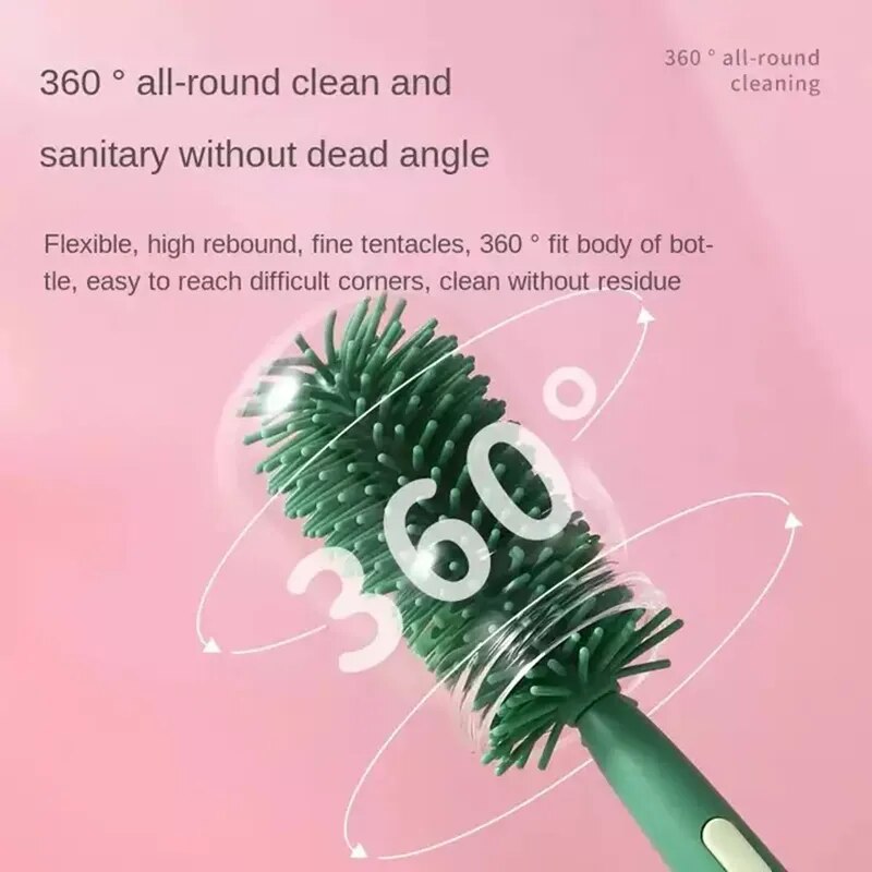 Hug & Clean Flaschenbürste - Effiziente Reinigung für Babyflaschen, Sicher & Umweltfreundlich, Für Vielseitige Anwendung