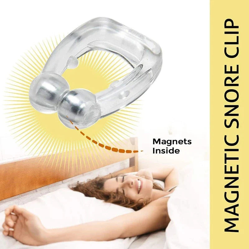 Anti-Schnarch Nasenclip - Magnetischer Schnarchstopper für eine bessere Atmung - Einfaches und bequemes Design
