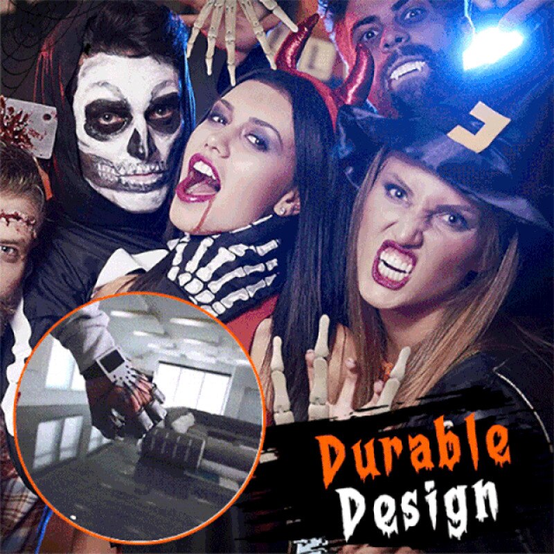 Halloween Horror Fingerknochen - Realistische Skelett-Fingeraufsätze - Gruseliges Cosplay Zubehör - Perfekt für Rollenspiele und Halloween Dekorationx