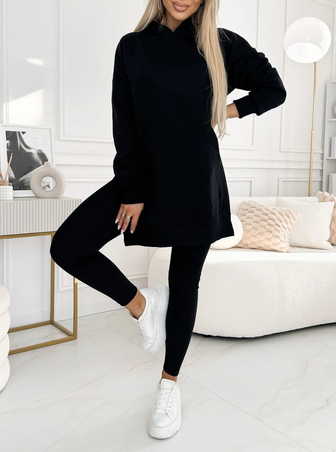 ComfiFit Hoodie & Leggings Set – Bequemer Zweiteiler für Stil & Komfort | Perfekte Freizeitkleidung für Zuhause, Treffen & leichte Workouts