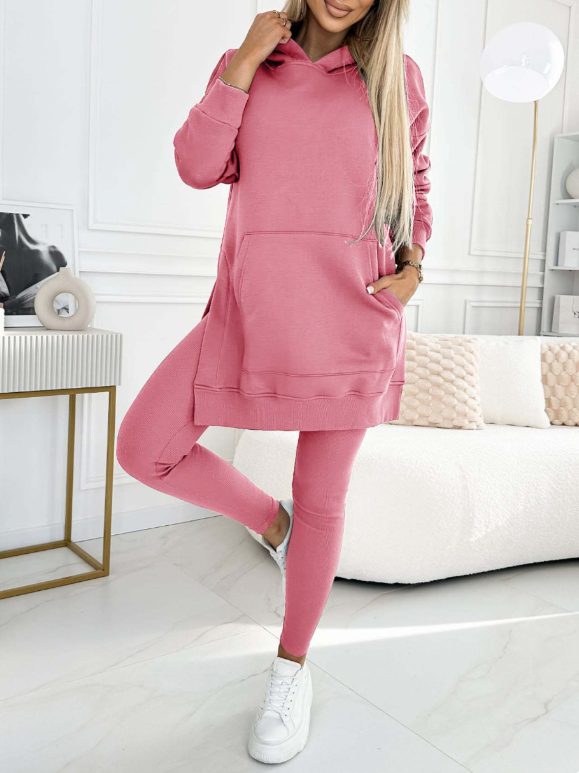 ComfiFit Hoodie & Leggings Set – Bequemer Zweiteiler für Stil & Komfort | Perfekte Freizeitkleidung für Zuhause, Treffen & leichte Workouts