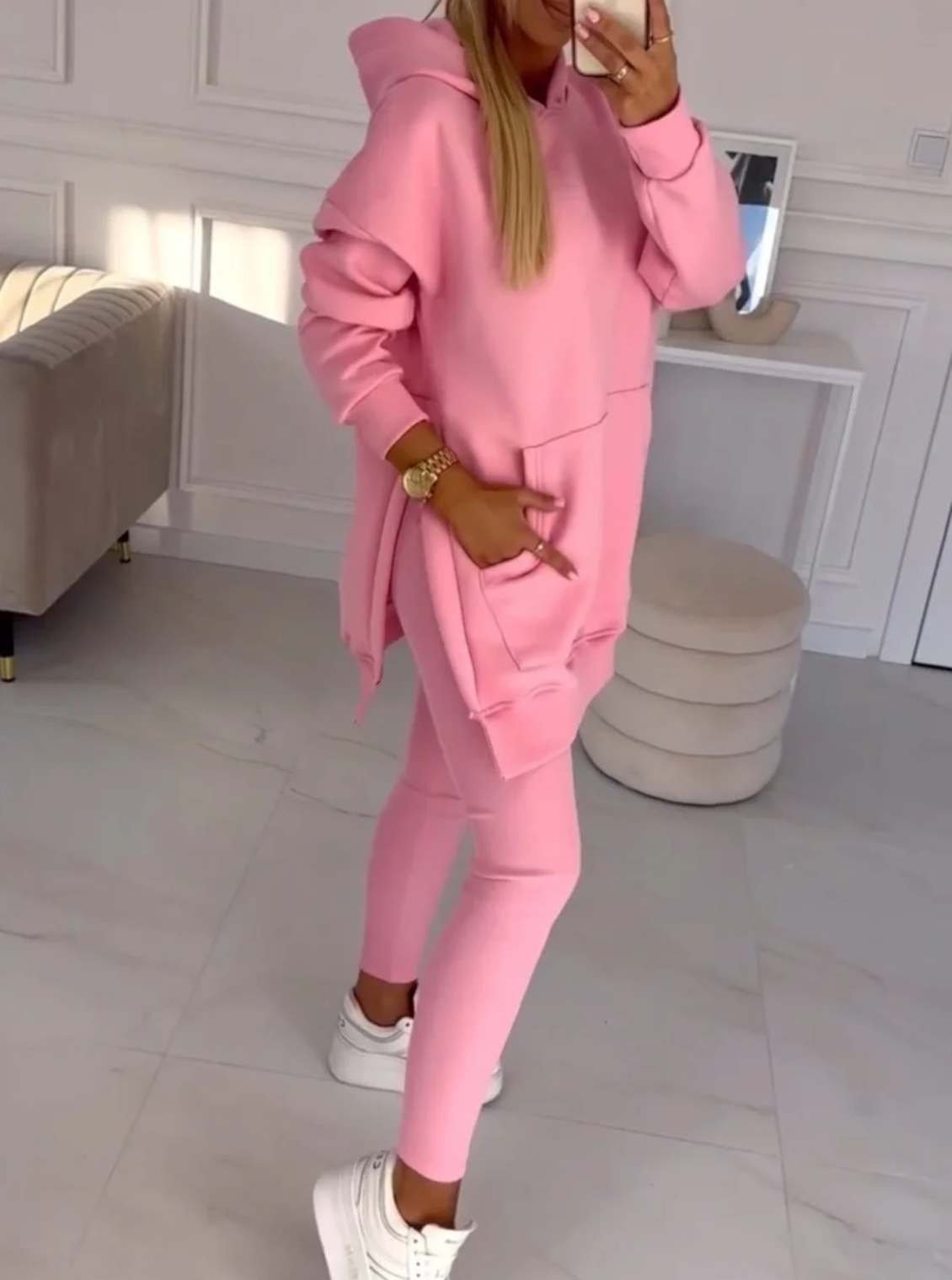 ComfiFit Hoodie & Leggings Set – Bequemer Zweiteiler für Stil & Komfort | Perfekte Freizeitkleidung für Zuhause, Treffen & leichte Workouts