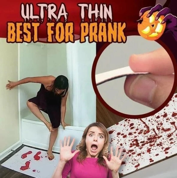 BloodStain - Farbwechselnde Badematte für schaurige Streiche, ideal für Halloween-Deko, sicher und umweltfreundlich, wiederverwendbar, gruseliger Überraschungseffekt