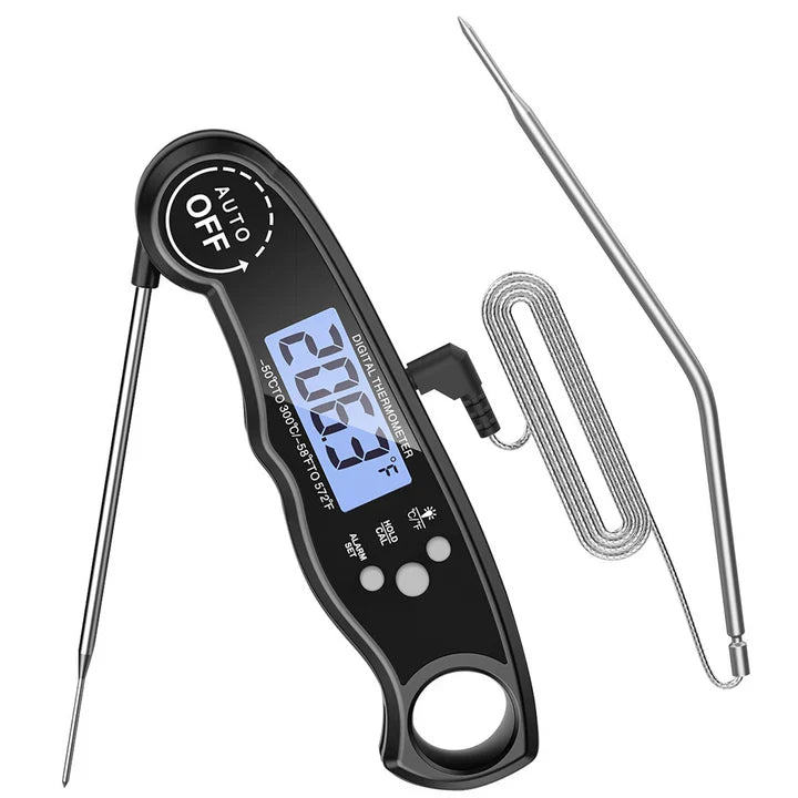 Digitales Küchenthermometer CookMaster - Perfekte Temperaturmessung für Fleisch, Grillen und Backen - Schnell und genau