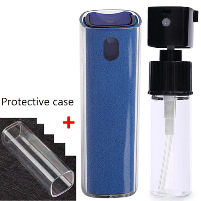 Bildschirmreiniger Spray und Tuch - Anti-Fingerabdruck Reinigungsset für Smartphones und Tablets