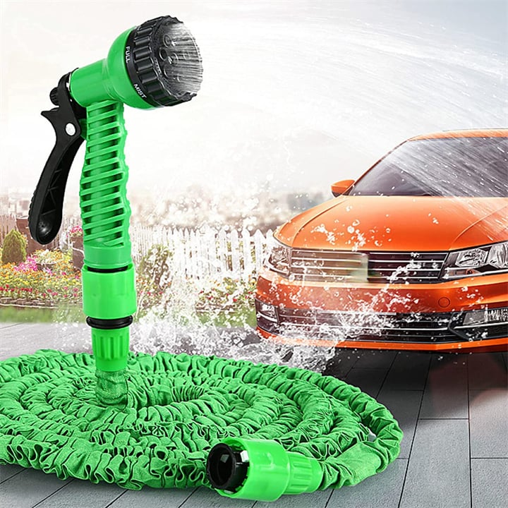 Flexibler Gartenschlauch AquaFlexPro - Leicht, Verhedderungsfrei, 7 Sprühmodi