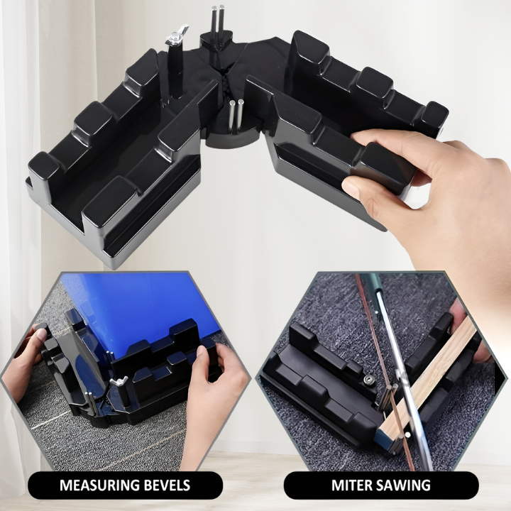 CraftMaster Gehrungslehre - Präzise Gehrungsschnitte - Benutzerfreundliches Design - Vielseitig für Heimwerker & Profis - Für Winkel von 85° bis 180°