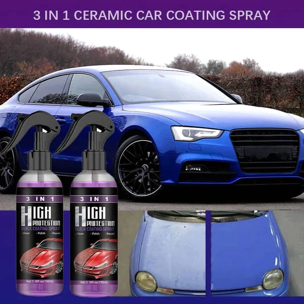 3-in-1 Hochleistung Lackschutz-Spray - Autolack Reinigung, Politur & Beschichtung