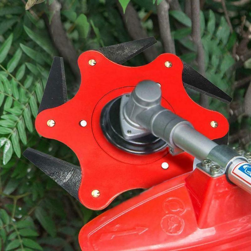 6-Klingen Freischneiderkopf - Robustes Unkrautschneidmesser für Rasentrimmer, ideal für Gartenarbeiten