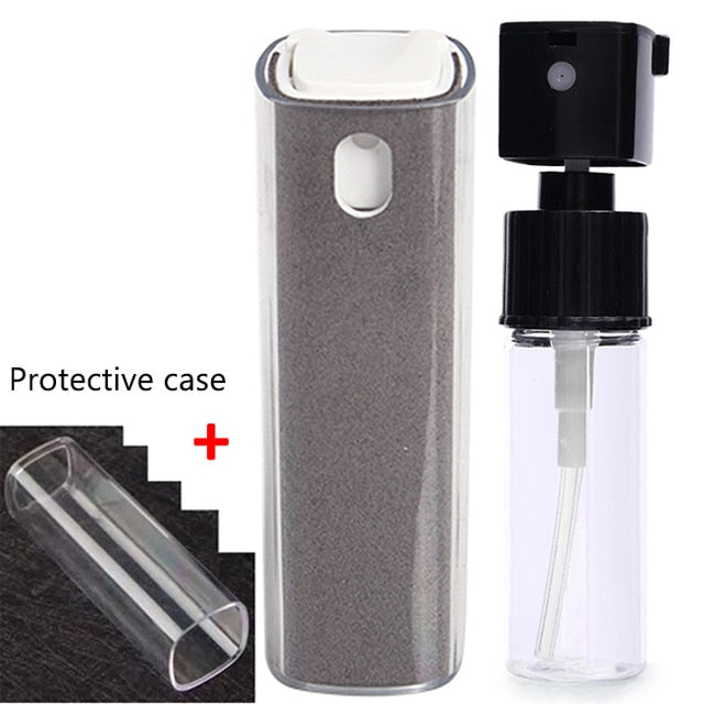 Bildschirmreiniger Spray und Tuch - Anti-Fingerabdruck Reinigungsset für Smartphones und Tablets