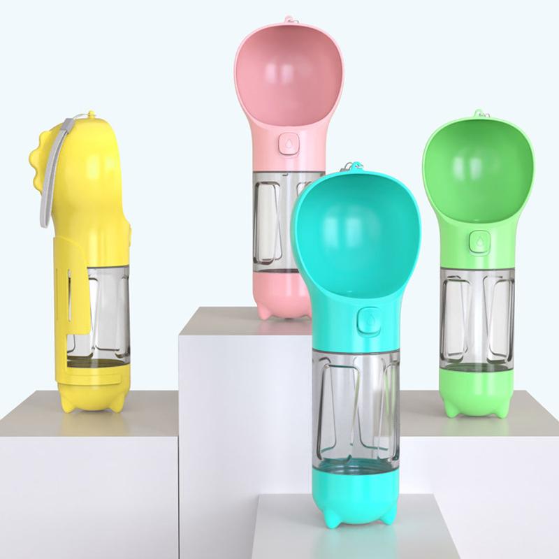 AquaPet Tragbare Trinkflasche für Hunde und Katzen – Auslaufsicher, Leicht und BPA-frei, All-in-One Wasserspender