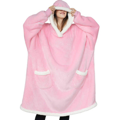 Warmes Oversize Kuschel-Hoodie-Decke – Flauschiger Winterpullover für gemütliche Abende